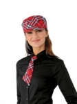 Set da 4 cravattini Tartan Rosso